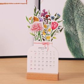 Creative Flower Calendar Home Living Room Table Decoration Ornaments