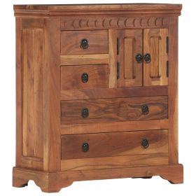 Sideboard 24.4"x11.8"x29.5" Solid Acacia Wood