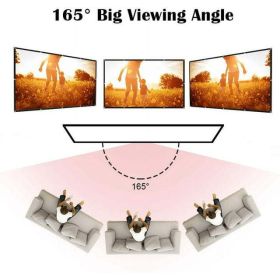 100 inch Projector Screen, 16:9 HD 4K Foldable No Crease Portable Video Projection Movie Screen Grommets for Outdoor Indoor Home Theater