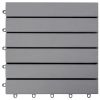 Decking Tiles 10 pcs Gray Wash 11.8"x11.8" Solid Acacia Wood