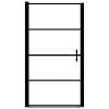 Shower Door Tempered Glass 39.4"x70.1" Black