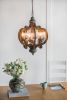 Farmhouse Chandelier, 6-Light Wood Chandelier Pendant Light Fixture with Adjustable Chain for Dining Room Living Room Entryway, Bulb Not Included