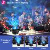 LED Star Galaxy Projector Starry Sky Night Light Built-in Bluetooth-Speaker For Home Bedroom Decoration Kids Valentine's Daygift