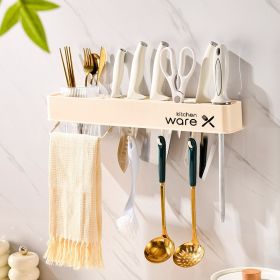 Kitchen Rack Wholesale Punch-free Wall-mounted Seasoning Rack Chopsticks Holder Knife Storage