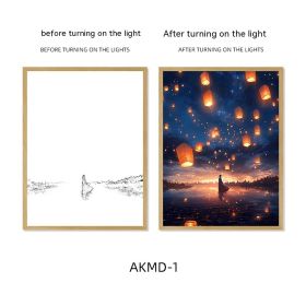 Couple Watch Fireworks Healing Lighting Painting Small Night Lamp Pendulum Painting (Option: AKMD1-Small Size Style 4)