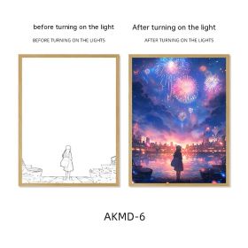 Couple Watch Fireworks Healing Lighting Painting Small Night Lamp Pendulum Painting (Option: AKMD6-Small Size Style 3)