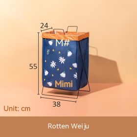 Foldable Fabric Laundry Basket Large Storage (Option: Bright Daisy-Regular)