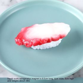 PVC Food Refrigerator Magnetic Paste Japanese Sushi Salmon (Option: Octopus Sushi)