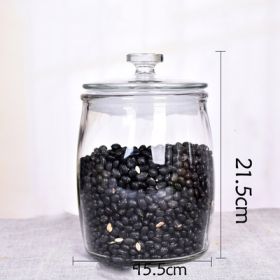 Thickened Glass Tea Jar Dry Fruit Mixed Grain Medicinal Food Storage (Option: 4catty-A)