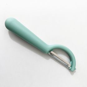 Household Fashion Stainless Steel Pp Peeler (Option: P Type Peeler Blue)