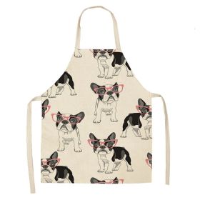 Cartoon Puppy Sleeveless Apron Home Daily Use (Option: W 02507-68x55cm)