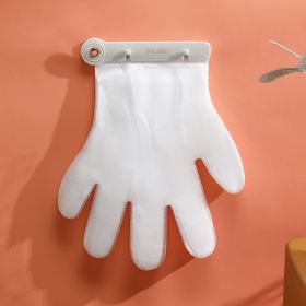 Plastic Hanging Gloves Fixing Clip (Option: White 100 Ordinary Thin Gloves)