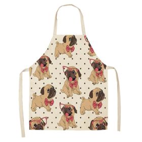 Cartoon Puppy Sleeveless Apron Home Daily Use (Option: W 02511-47x38cm)