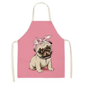 Cartoon Puppy Sleeveless Apron Home Daily Use (Option: W 02517-68x55cm)