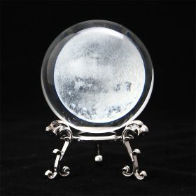 1pc Crystal Ball Art Decoration; Decoration Craft; Crystal Ball Valentine's Day Gifts Birthday Gifts (Color: moon)