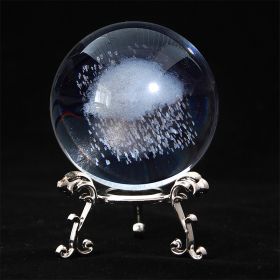 1pc Crystal Ball Art Decoration; Decoration Craft; Crystal Ball Valentine's Day Gifts Birthday Gifts (Color: Nimbus)