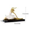 NORTHEUINS Resin Ballet Dancer Figurines for Interior Art Girl Statue Home Living Room Bedroom Entrance Display Decor Accessorie