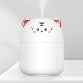 New Desktop Humidifier With Colorful Atmosphere Light 250ml Capacity Cold Mist Aroma Diffuser Home Bedroom Humidifier Purifies (Color: Clear2)