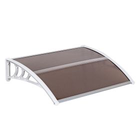 100 x 80 Household Application Door & Window Awnings RT (Color: Brown)