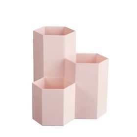 Creative And Fresh Hexagonal Pen Holder (Color: Pink)