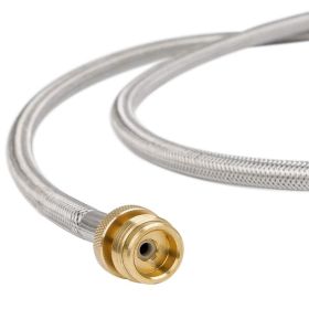 Propane Gas Connecting Pipe Stainless Steel Woven Wire Turn 1 Pound Portable Oven Connecting Port (Option: Small Black Watch)