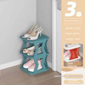 Shoe Cabinet Multi-layer Simple Household Storage Cabinet (Option: Emerald-8 Layers)